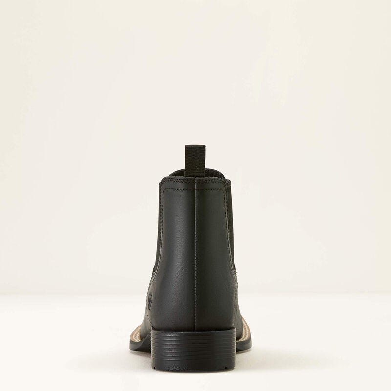 Botin Vaquero Para Niño Booker Chelsea Negro | Ariat