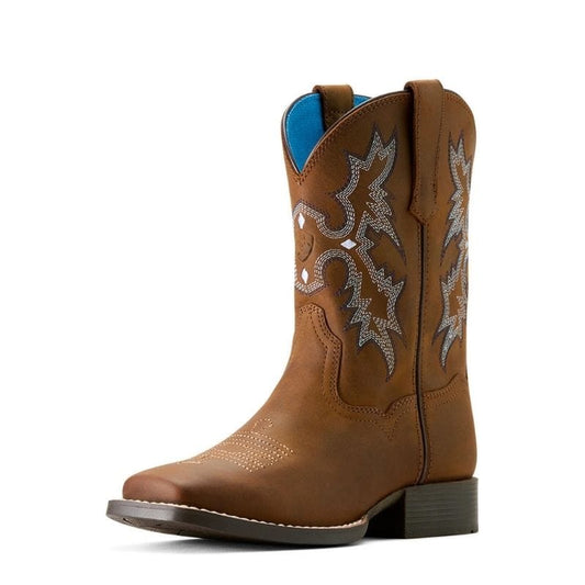 Bota Vaquera Para Niño Tombstone Distressed Cafe | Ariat