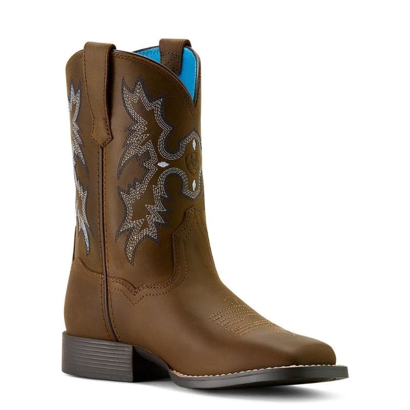 Bota Vaquera Para Niño Tombstone Distressed Cafe | Ariat
